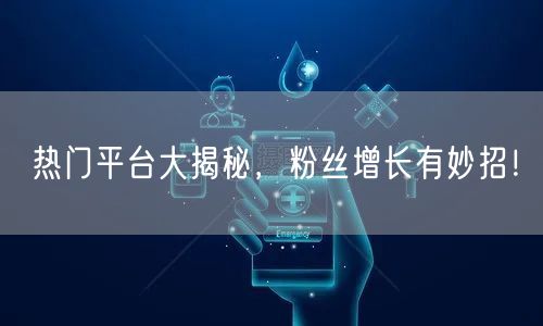 热门平台大揭秘，粉丝增长有妙招！