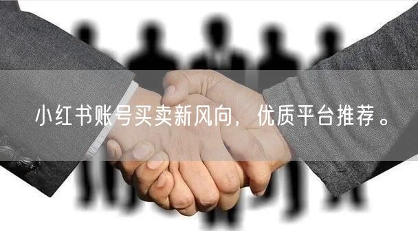 小红书账号买卖新风向，优质平台推荐。